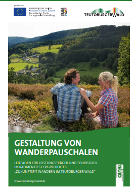 Das Bild zeigt das Deckblatt des Konzeptes für die Gestaltung von Wanderpauschalen in der Urlaubsregion Teutoburger Wald 