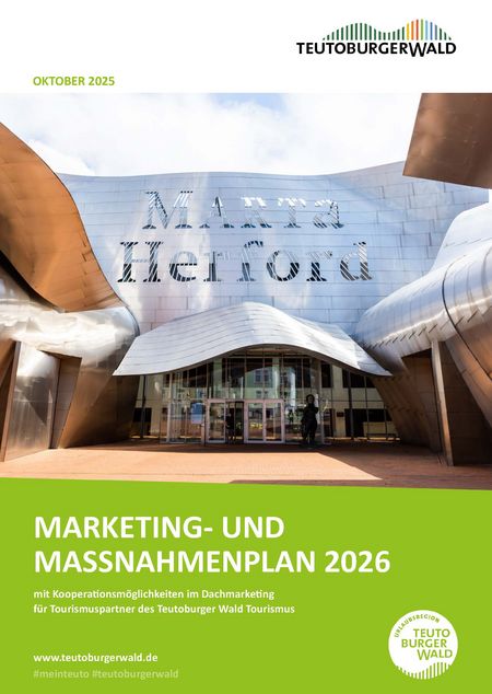 Vorschau Titelbild Marketing- und Maßnahmenplan Teutoburger Wald Tourismus 2026