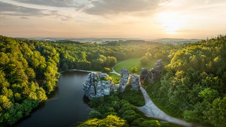 Die Externsteine bei Horn-Bad Meinberg im Teutoburger Wald 